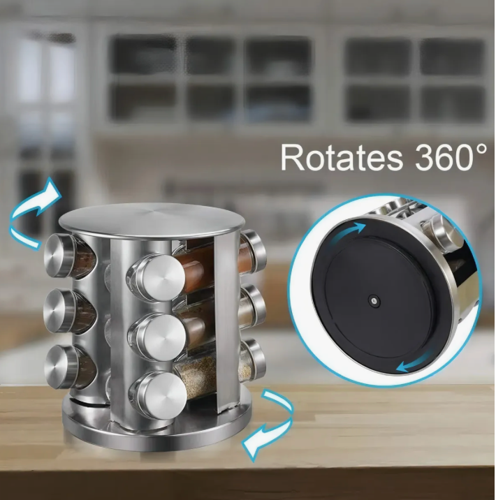 Set Condimentero Giratorio 360°